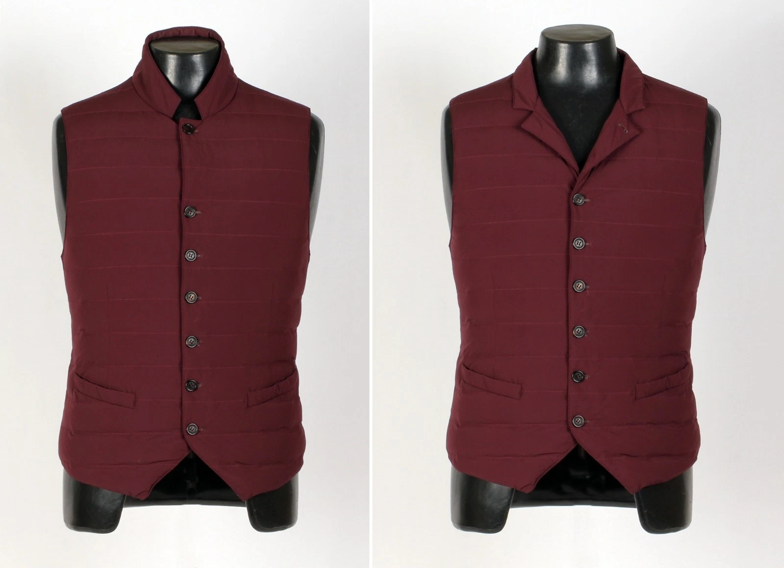 Brunello Cucinelli — Brunello Cucinelli Down Filled Puffer Vest, Gilet - Burgundy - L - $1795  Retail
