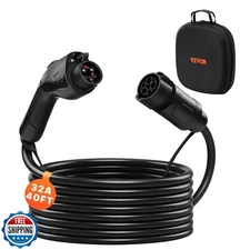 VEVOR EV Charger Extension Cable, 32Amp 40 ft J1772 Extension Cord Compatible