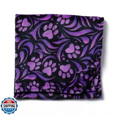 Pet Dog Cat Blanket Ultra Soft Cozy Fleece Paw Print Design Machi