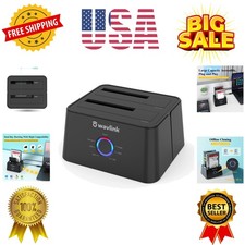 USB 3.0 and USB C to SATA Dual-Bay External Hard Drive Docking Station for 2....