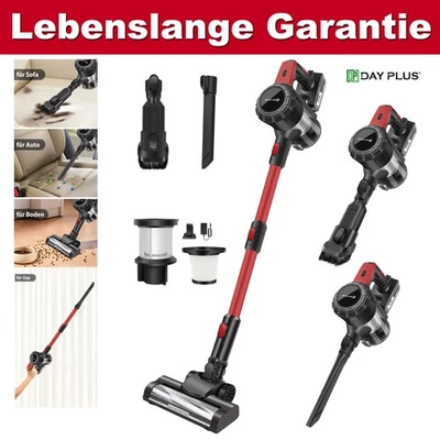 DAYPLUS 3000W Akku staubsauger Kabellos Handstaubsauger beutellos 20000pa Tierhaare