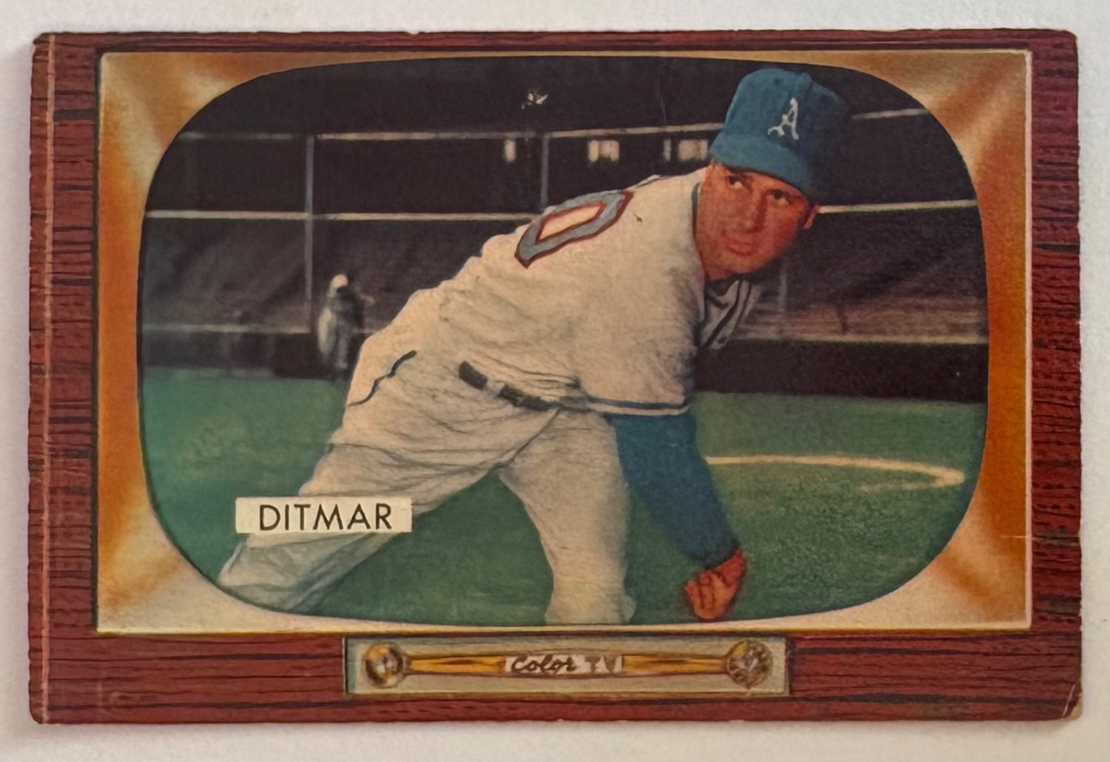 1955 Bowman - Art Ditmar - #90 - Kansas City Athletics - Rookie Card - Good