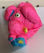 Fisher Price Puffalump Big Things Elephant Pink Vtg 1994 Plush Puffy Large Jumbo