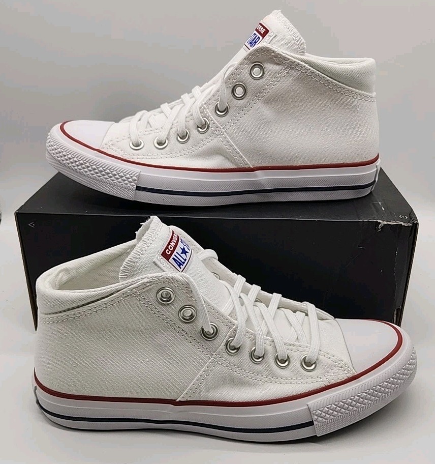 Converse Chuck Taylor All Star Mid Madison Shoes 563511F White Women's Size 8.5