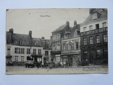 WW1 Censors Scraped Postcard Hazebrouck Grand Place France Huyghe-Manez (25)