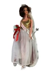 Vtg Barbie Miss America Walk Lively Steffie Doll w/ Scepter Bouquet Mattel