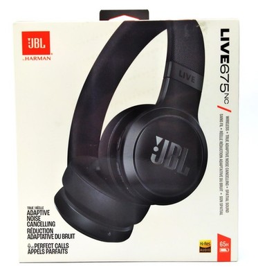 JBL Live675NC Wireless Headphones True Adaptive Noise Cancelling By Harman 65H