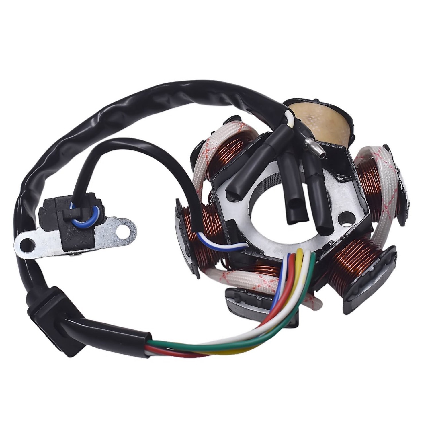 6-Coil 5 Wires Pole Magneto Flywheel Stator For 50cc 90cc 110cc 125cc PIT Qua...