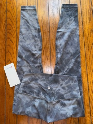 Lululemon Align High Rise 28  Diamond Dye Pitch Grey Graphite Grey Size 8 NWT