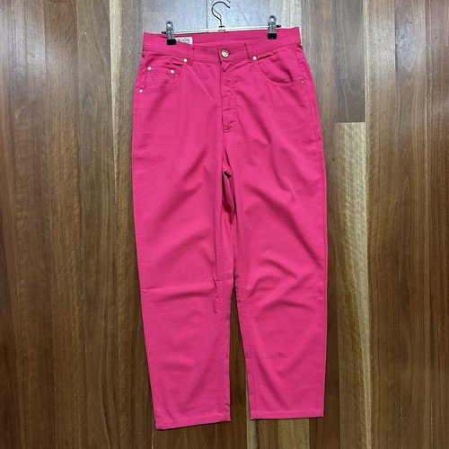 Escada Sport Women’s Pants Pink Mom Jeans High Waist Y2K bright Designer Size 40 - Picture 2 of 18
