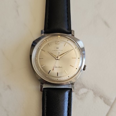 Vintage Hamilton Electric Men's 1960s Manual Mechanical Silver Dial Watch