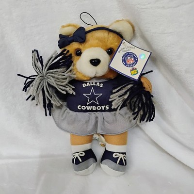 Vtg Dallas Cowboys Football Cheerleader Plush Teddy Bear NFL Good Stuff Tags B