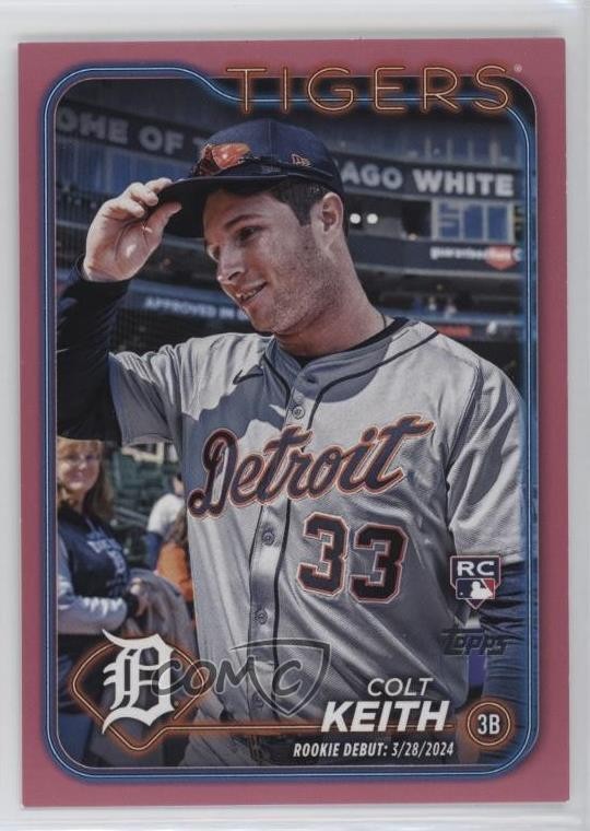 2024 Topps Update Debut Mother's Day Hot Pink 10/50 Colt Keith Rookie RC 1dm4