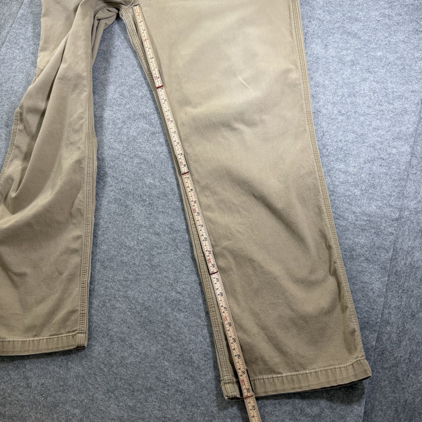 Carhartt Workwear Pants Mens 44x32 Khaki Canvas Ripstop Relaxed Fit Stretch thumbnail 7
