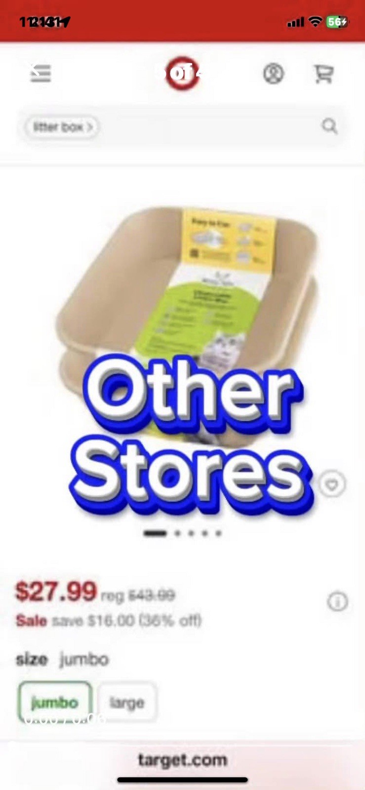 Miracle Jumbo disposable Cat Litter boxes 2 pack each