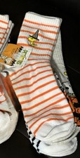 PEANUTS Snoopy  Woodstock Halloween 3 Pair Mid Crew Socks women's size 4-10