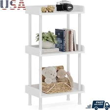 3 Tier Industrial Bookshelf Anti-Collision Durable Storage Unit Space Saving New