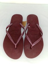 Havaianas Women's Slim Flip Flop, Wine Red, BR 41/42, US 11/12, EU 43/44