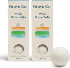 Grove Co. Wool Dryer Balls, Reusable Laundry Balls for Dryer, 100% New... 