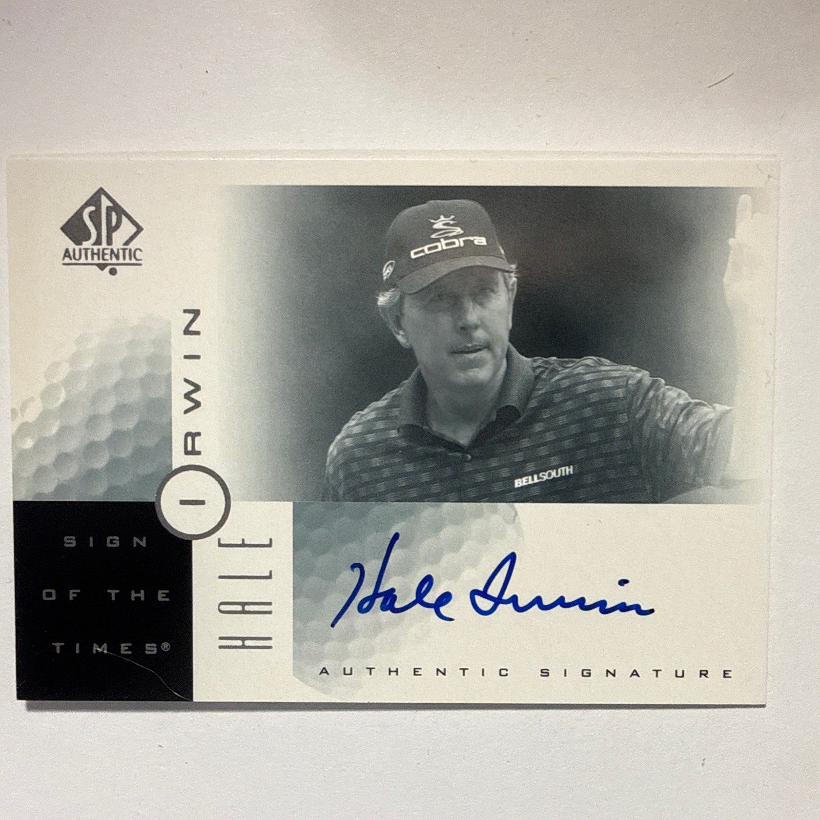 2001 SP Authentic - Sign of the Times Hale Irwin #HI (AU)