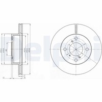 2X Delphi Bremsscheibe BG3499 FüR Suzuki Alto Wagon Em Ff 6 RC410 SR410 SR412