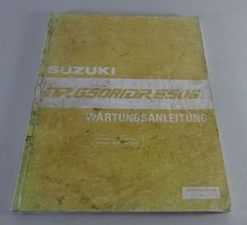 Workshop Manual/Maintenance Manual Suzuki Dr 650 R / S Stand 01/1990