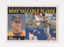 1992 Score MVP # 788 Cal Ripken Jr. Nice Card