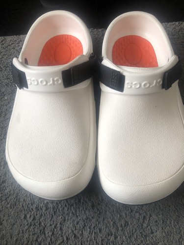 Crocs Bistro Pro Lite Ride Clog weiß Herren Größe 7 Damengröße 9 rutschfest verstellbar