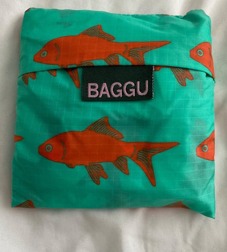 BAGGU Standard Reusable Bag Pets Gold Fish HTF Retired