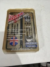Halex Nickel/Silver Darts Made in England 24 Grams With Hard Case.