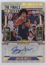 2024-25 Panini Silhouette Rookie Ticket The Finals 34/49 Jaylen Wells Auto 0g9z