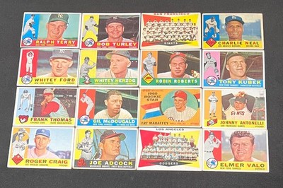 Ralph Doerr 1960 Topps (16) Different Assortment Vintage Baseball Card Lot | eBay