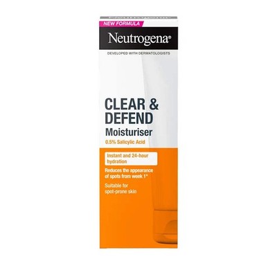 Neutrogena Clear & Defend ölfreie Feuchtigkeitscreme 50ml - mit 0,5% Salicylsäure