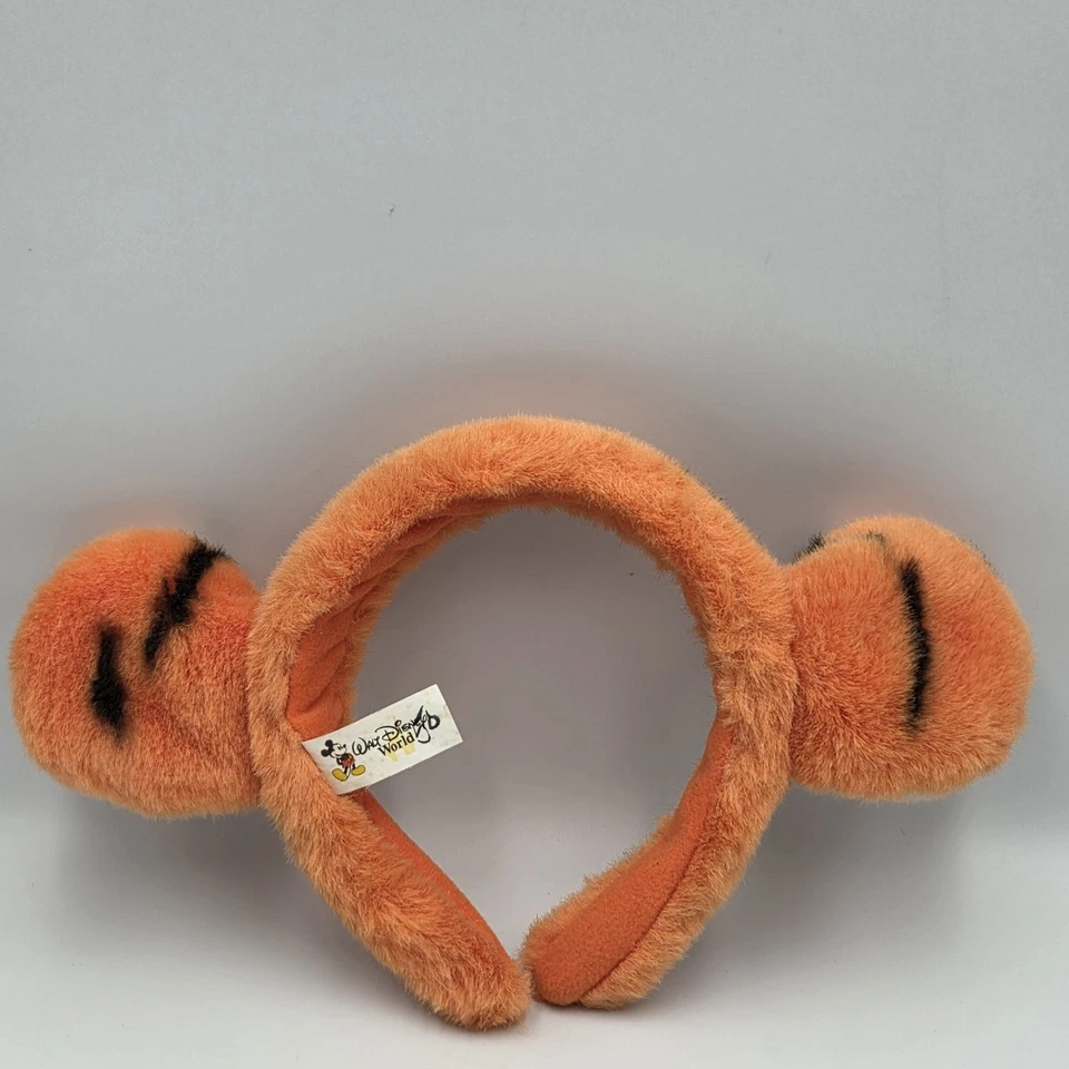 Diadema de colección Walt Disney World Tigger orejas de felpa difusas juveniles parques de Disney Foto 2 de 4