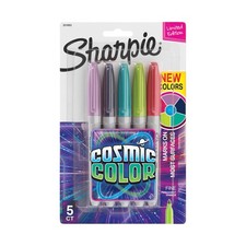 Sharpie Permanent Markers Fine Point Cosmic Color Limited Edition 5 Pack