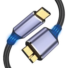USB 3.1 Micro B to C Hard Drive Cables, 3.3FT 10 Gbps C