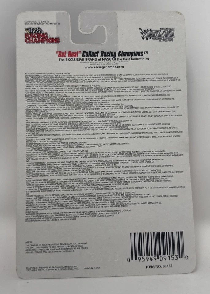 1:144 #33 KEN SCHRADER APR RACING CHEVROLET MONTE CARLO RACING CHAMPIONS 1997 - Image 2 of 2