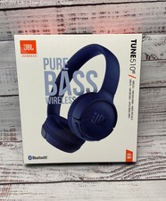 JBL TUNE 510BT Wireless On-Ear Headphones Blue New Sealed 1/4