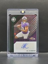 2023 Panini Limited - J.K. Dobbins Limited Ink Auto Emerald #1/5 Ravens
