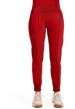 Cherokee Women's Scrubs Mid Rise Jogger Petite Pants CK110AP RED Red Free Ship