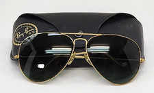 Vintage Ray Ban AVIATOR B L Bausch Lomb Sunglasses Gold Frames with Case