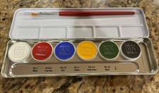 BN Ben Nye Aqua Paints Professional Makeup Primary Palette 6 Refillable Colors