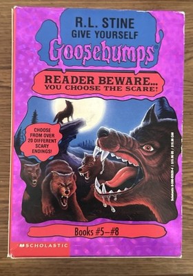 Vtg 1996 Give Yourself Goosebumps Box Set Books 5-8 Holographic RL Stine