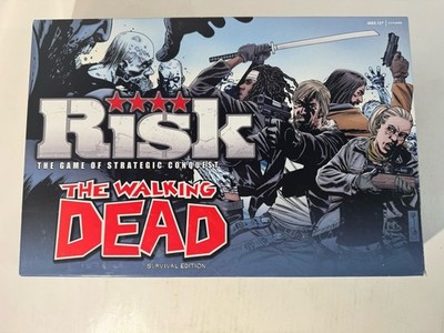 Risk: The Walking Dead Survival Edition Board Game Zombie Horror Miniatures