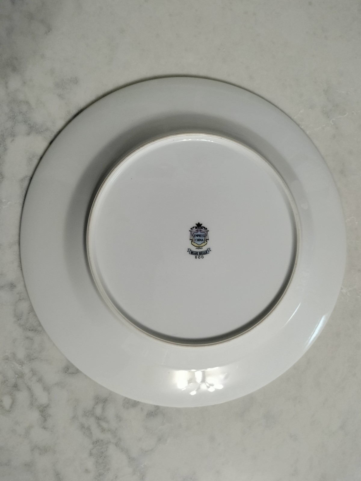 Set of 4 Empress China Blue Belle Dinner Plates ~10"