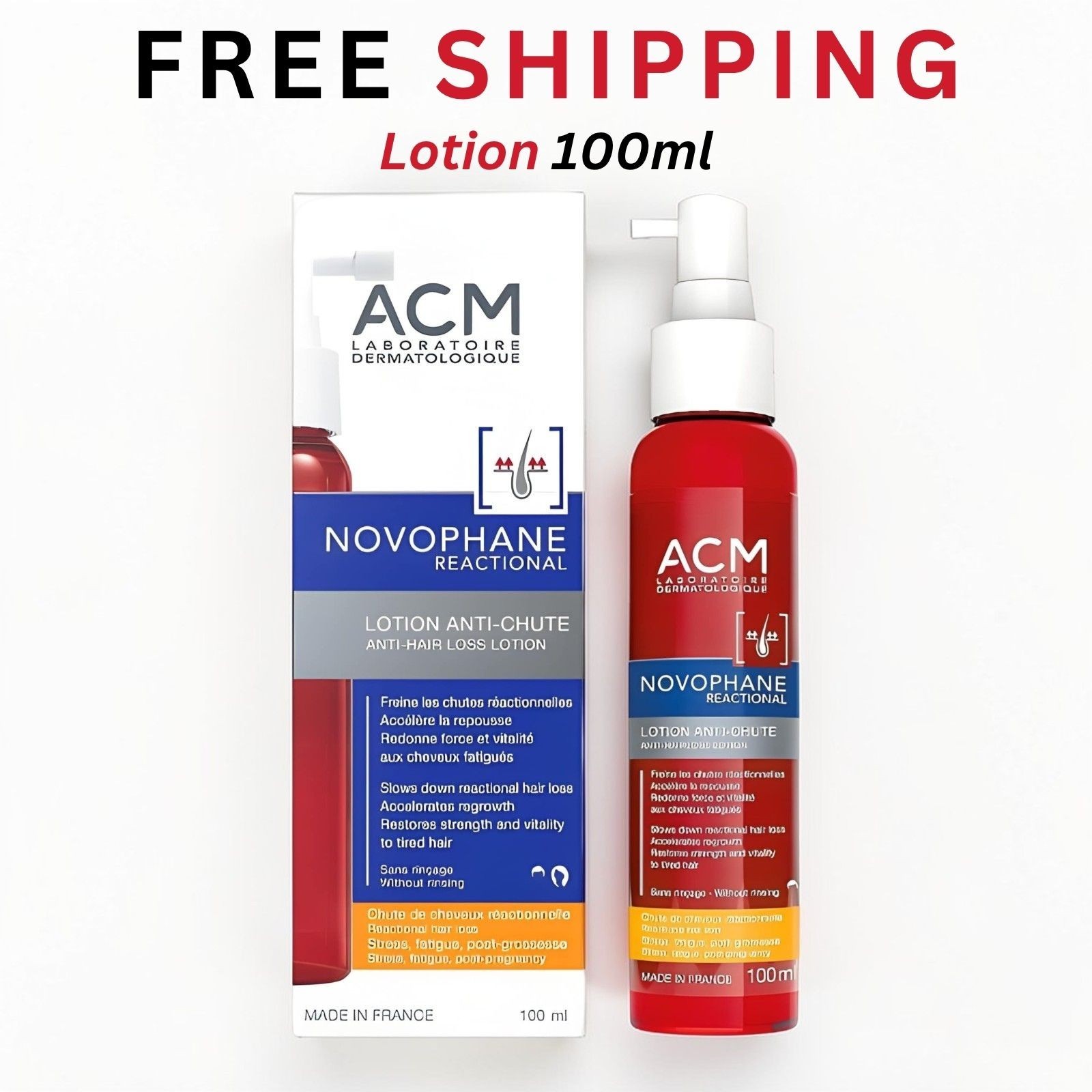 ACM NOVOPHANE REACTIONAL Anti-Hair Loss Lotion 100ml 3-month treatment