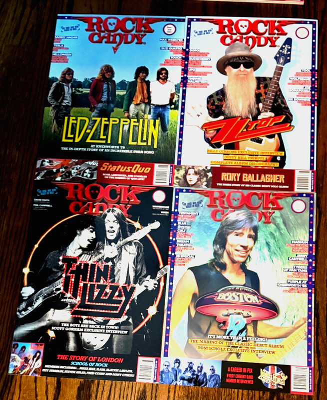 Rock Candy Magazine Lot Led Zeppelin Thin Lizzy ZZ Top Boston London Priest