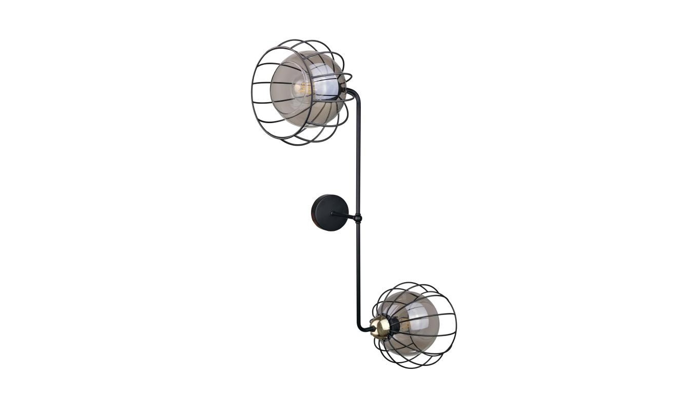 Loft Wall Light Modern 2xE27 SOLO BLACK/GOLD 1491