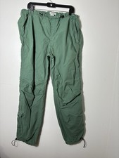 Garage Paratrooper Parachute Pants Sz Large 100 Cotton Skater Baggy Cargo