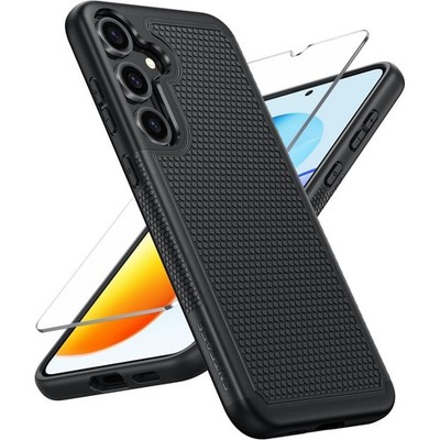 For Samsung Galaxy S25 Case with Dual Layer Heavy-Duty Rugged Protective Cover